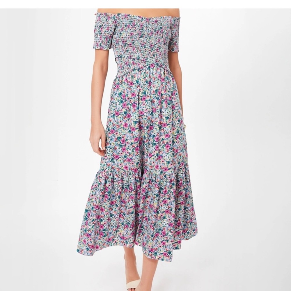 Tuckernuck off the shoulder midi dress never worn XXL